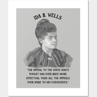 Ida B. Wells Portrait and Quote Posters and Art